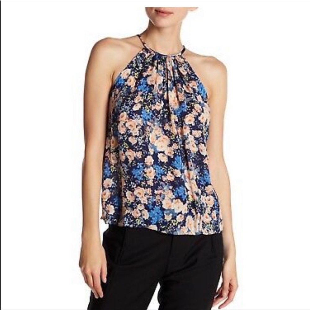 Rebecca Taylor Floral Silk Tank Top